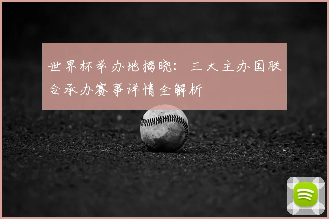 世界杯举办地揭晓：三大主办国联合承办赛事详情全解析